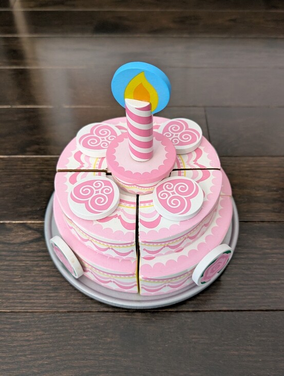 Melissa & Doug Other - Melissa & Doug Wooden Birthday Cake, preschool Toy